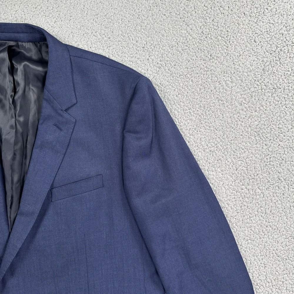 The Blk Tux Tollegno 1900 Blazer Men 48R Navy Blue Italian Merino Wool